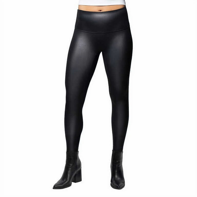 Jane and Bleecker Ladies' Size X-Large, Faux Leather Legging, Black 