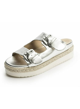 Silver sandals walmart deals