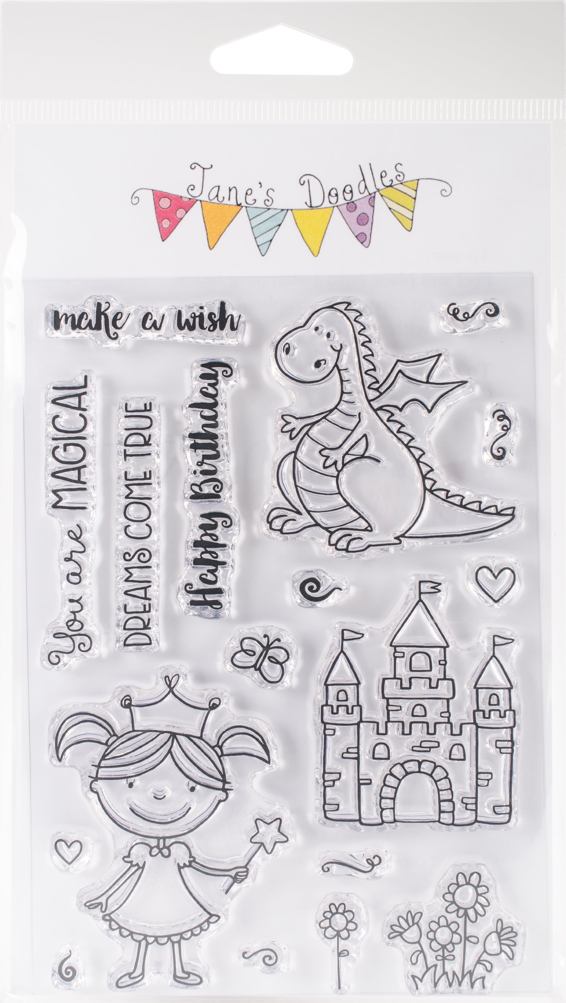 Jane's Doodles Clear Stamps 4"X6" Magical