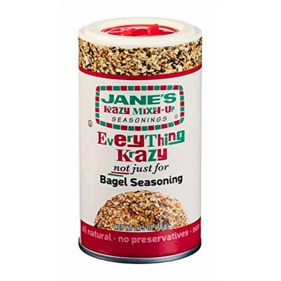 Jane's Krazy Mixed-Up Everything Not Just For Bagel Seasoning - Pack of 2 (2.75oz)
