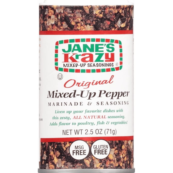 Jane's Krazy Mixed-Up Seasonings Original Mixed-Up Pepper Marinade & Seasoning 2.5 oz