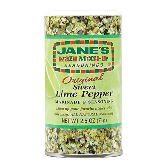 Jane's Krazy Mixed-Up Sweet Lime Pepper Seasoning, 2.5 oz