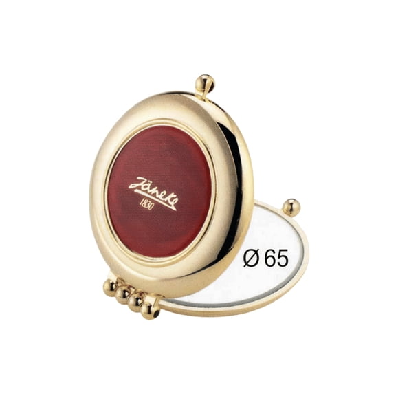 Janeke Gold Compact Handbag Mirror Double-Sided Tortoiseshell Purse Mirror