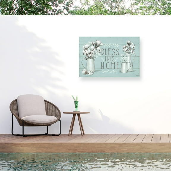 Janelle Penner 'Blessed I Mint' Outdoor Canvas 16x24