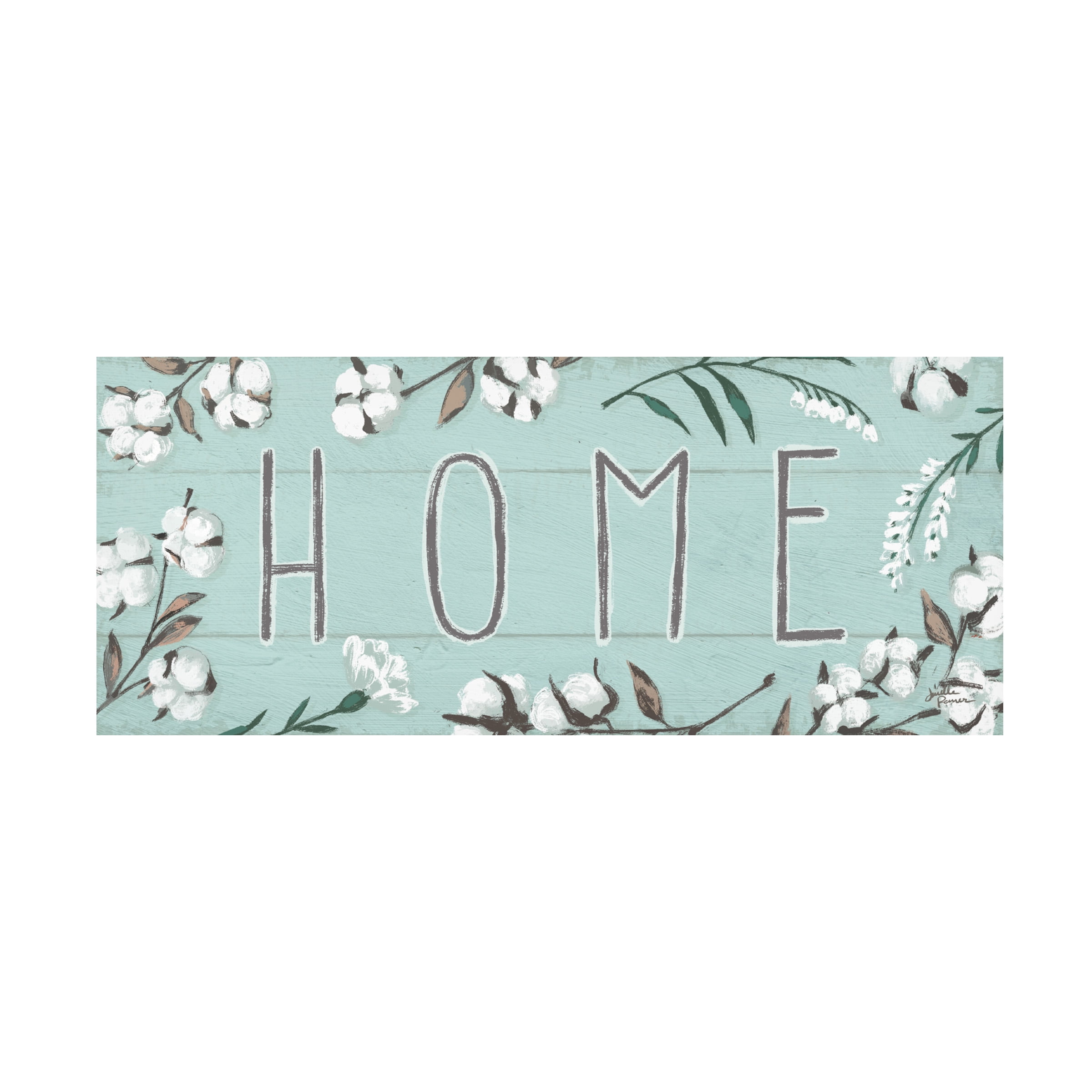 Janelle Penner 'Blessed X Mint' Canvas Art