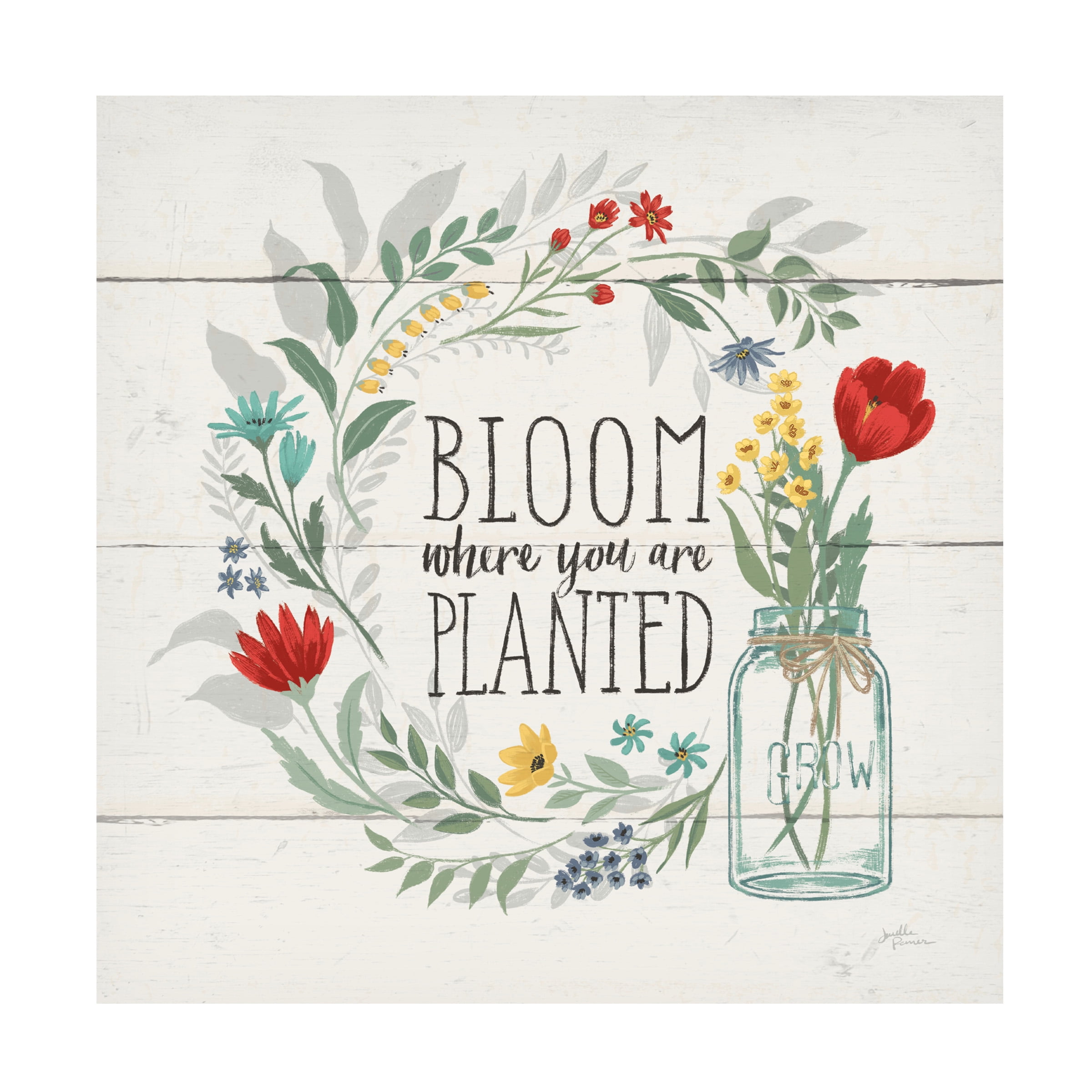 Janelle Penner 'Blooming Thoughts III' Canvas Art
