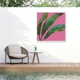 thumbnail image 1 of Janelle Penner 'Welcome to Paradise XI on Pink' Outdoor Canvas 35x35, 1 of 5