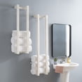 thumbnail image 1 of Powell Janelle Wall-Mounted Bathroom Towel Rack, Set of 2, White, 1 of 11