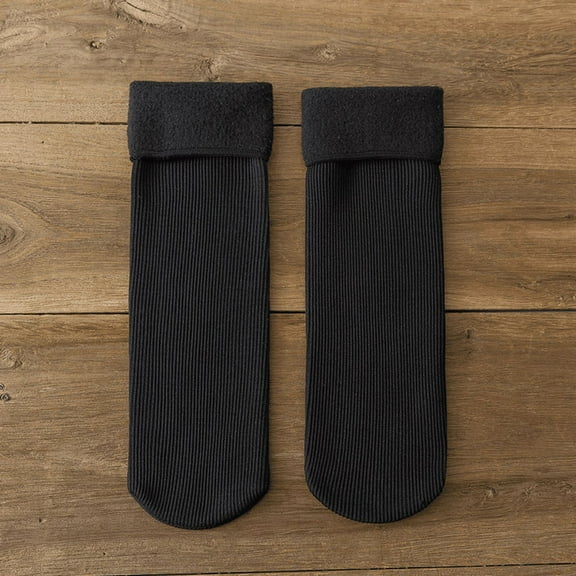 Janemore Socks, Fleececozy - Ultra-Soft Velvet Slim Thermal Socks, Fleece Cozy Socks, Winter Stockings 2 pairs