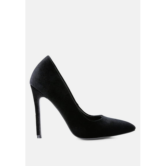 Janessa Velvet Stiletto Heel Pumps