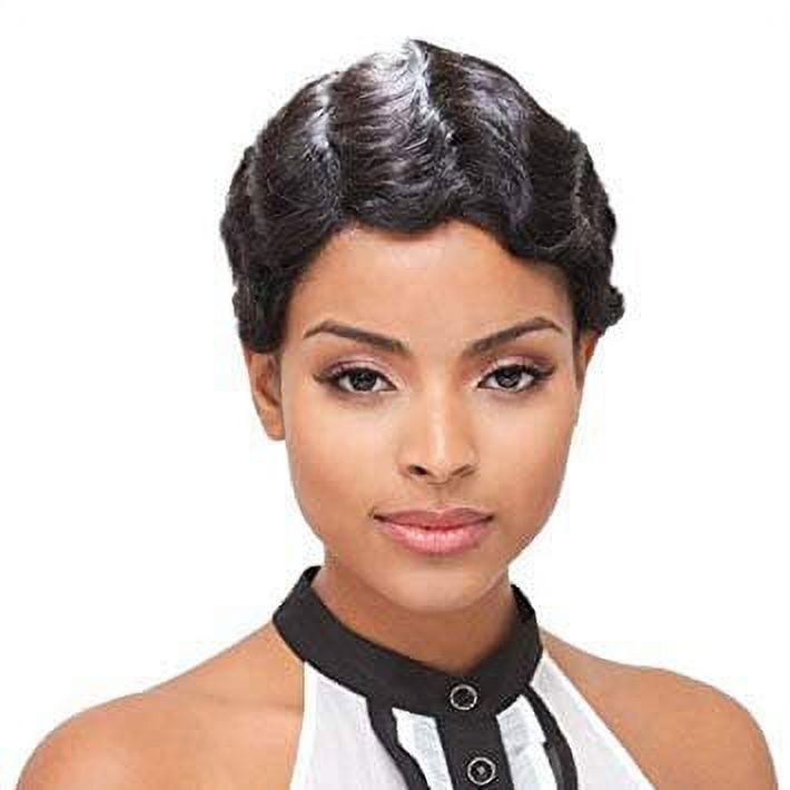 Janet Collection 100 Remy Human Hair H H MOMMY WIG FS1B 33 Walmart