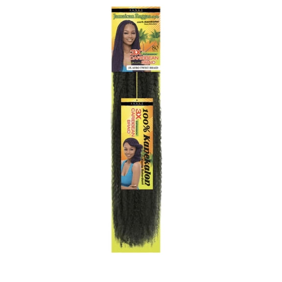 Janet Collection - Afro Twist Braid 3X Caribbean Braid 80" (Color#M1B/Burg)