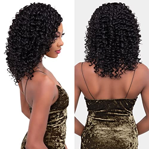 Janet Collection Human Hair Braids Bohemian Bulk (18-24") (18 Inch, 1B)