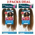 thumbnail image 1 of Janet Collection Nala Tress Locs Synthetic Hair Crochet Braid Loop 3x Afro Hot Twist 14”16”18” ( 2 Packs Deal #2 Dark Brown ), 1 of 7