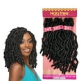 thumbnail image 1 of Janet Collection Nala Tress Locs Synthetic Hair Crochet Braid Loop 3x Gypsy Butterfly Locs 10”12”14” ( #1B Off Black ), 1 of 6