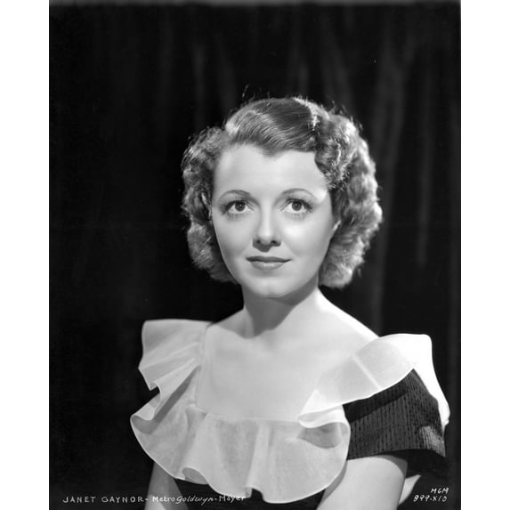 Janet Gaynor on a Ruffled Top Portrait Photo Print (24 x 30)