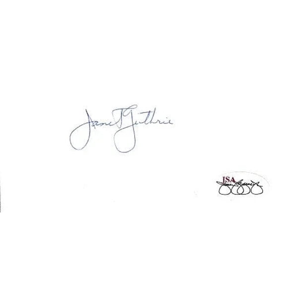 Janet Guthrie autograph or cut signature JSA
