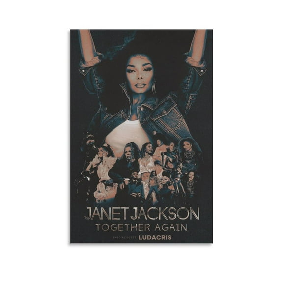 Janet Jackson 10 Canvas Poster Wall Decorative Art Painting Living Room Bedroom Decoration Gift