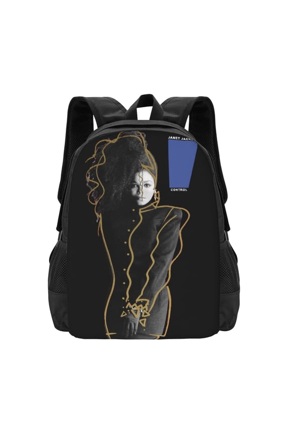 Janet Jackson Backpack Fashion Travel Backpack Laptop Backpack 16 Inch Simple And Large Capacity
