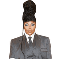 thumbnail image 1 of Janet Jackson (Grey Suit) Half Body Buddy Cutout, 1 of 4