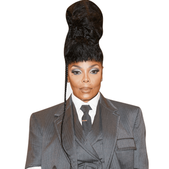 Janet Jackson (Grey Suit) Half Body Buddy Cutout