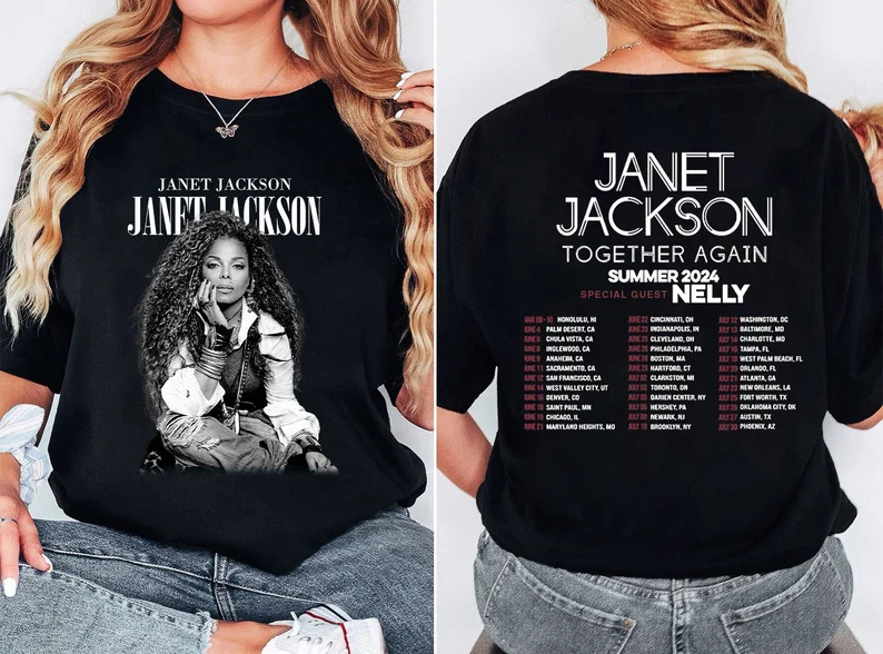 Janet Jackson Together Again 2024 Tour Shirt - Walmart.com