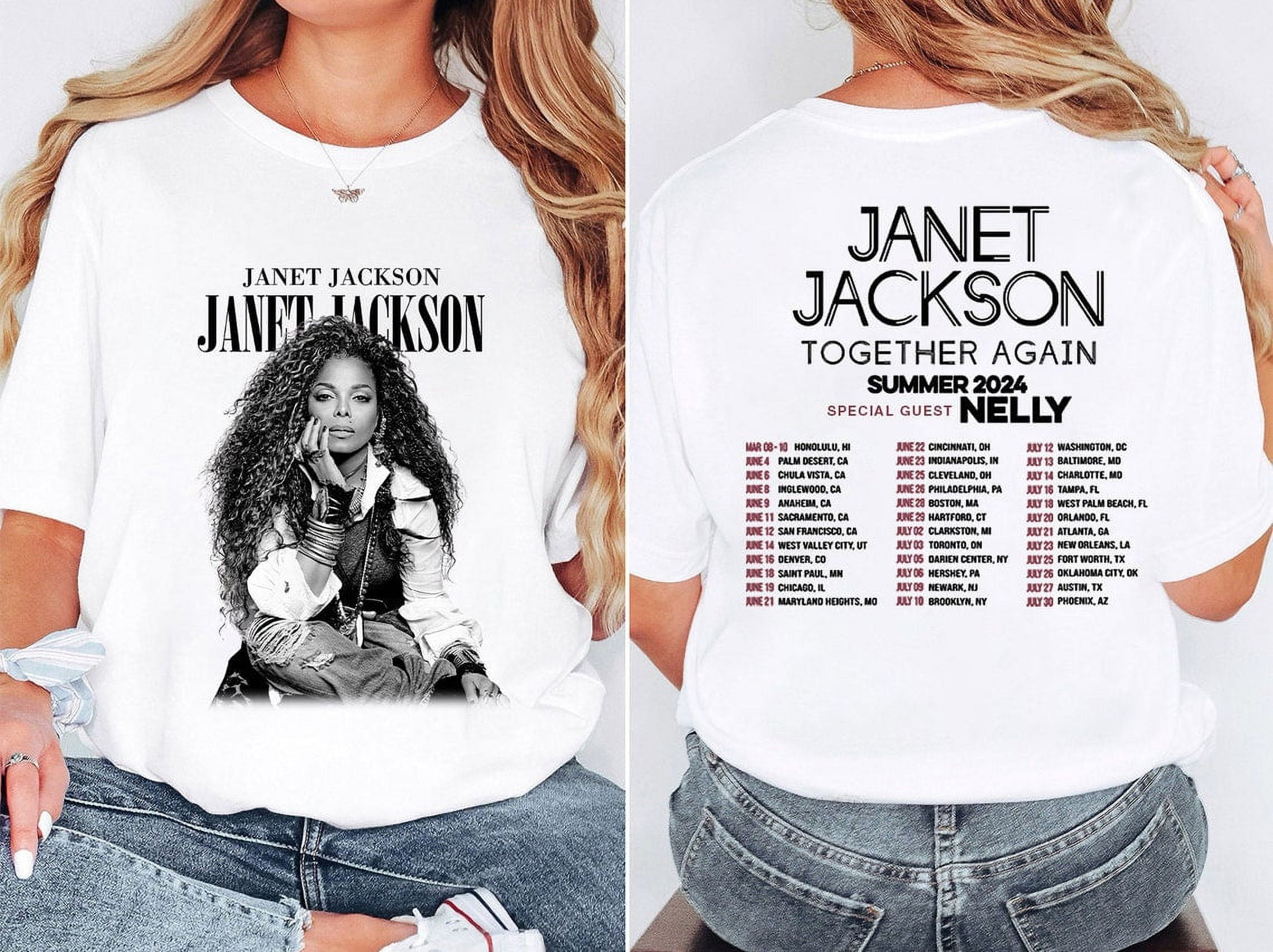 Janet Jackson Together Again 2024 Tour T-Shirt For Men Women, Janet ...