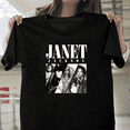 thumbnail image 1 of Janet Jackson Vintage 90s Style R&B Singer Pop Icon Music Unisex T-Shirt, for men & women, up to size 5XL., 1 of 2