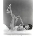 thumbnail image 1 of Janet Leigh lying with her legs in the air and holding a hand mirror Photo Print (8 x 10), 1 of 1