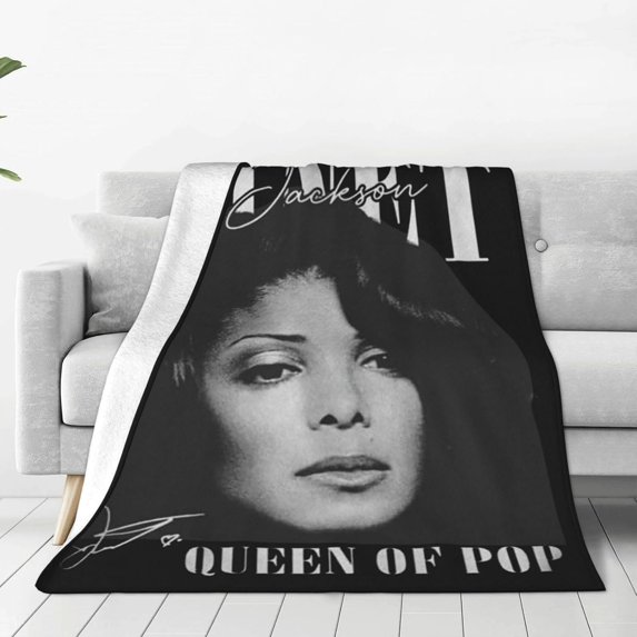 Janet Music Jacksson Flannel Blanket Air Conditioning Blanket Nap Blanket Sofa Throw Blanket Throw Blankets 50"X40"