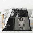 thumbnail image 1 of Janet Music Jacksson Flannel Blanket Air Conditioning Blanket Nap Blanket Sofa Throw Blanket Throw Blankets 50"X40", 1 of 6