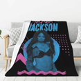 thumbnail image 1 of Janet Music Jacksson Flannel Blanket Air Conditioning Blanket Nap Blanket Sofa Throw Blanket Throw Blankets 60"X50", 1 of 1