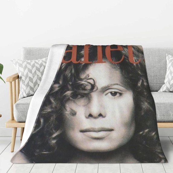 Janet Music Jacksson Flannel Blanket Air Conditioning Blanket Nap Blanket Sofa Throw Blanket Throw Blankets 60"X50"