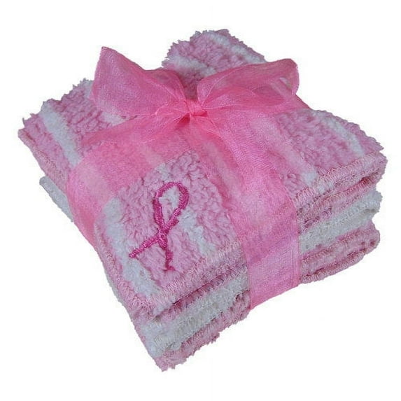 Janey Lynns Designs 41-4303 10 x 10 in. Wash for the Cure Shaggie Set - Set of 3