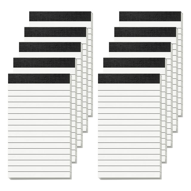 Jangslng 10 Pack Small Note Pads 3x5 Lined Writing Pads with 30 Sheets
