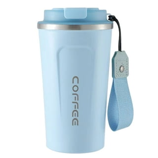 Dream Lifestyle 420ml Reusable Water Cup Coffee Mug with Lid & Spill Stopper,Leak-proof  & BPA Free Plastic Mug for Home Office Travel , Dishwasher Safe Portable  and Eco-Friendly 