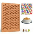 thumbnail image 1 of Jangslng Biscuit Mold Christmas Tree Turkey Shape Silicone Mold 100 Grid Design Food-Grade Chocolate Candy Mold for Kitchen, 1 of 4