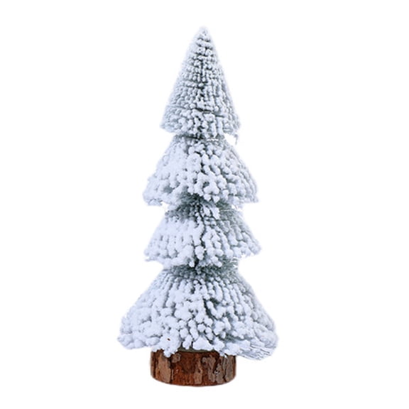 Jangslng Desktop Mini Christmas Tree Reusable Good Detail Christmas Tree Top Decoration New Year Party Ambiance Prop Tree Topper Artificial Xmas Tree Ornament