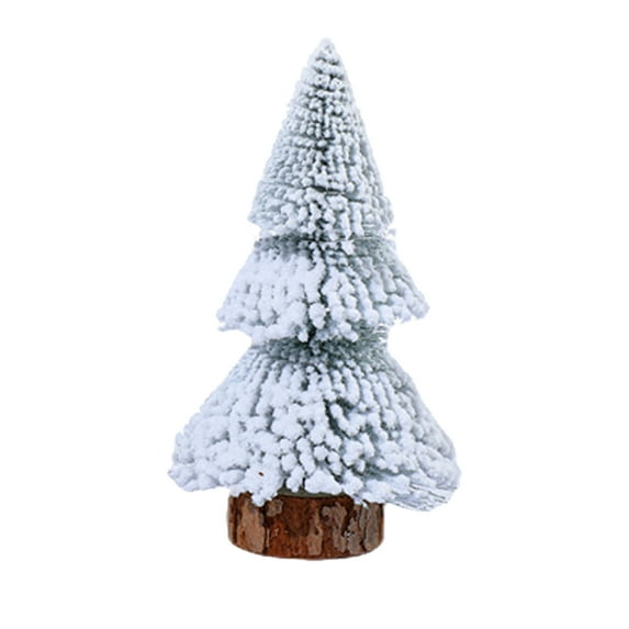 Jangslng Desktop Mini Christmas Tree Reusable Good Detail Christmas Tree Top Decoration New Year Party Ambiance Prop Tree Topper Artificial Xmas Tree Ornament