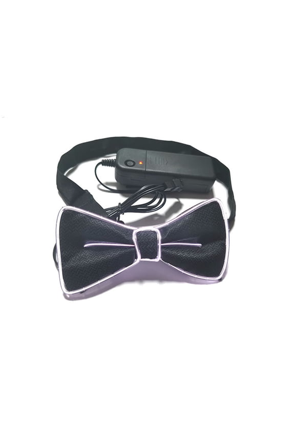 LED Bow Tie Glow in The Dark Adjustable Button Various Light Modes for Parties Weddings Halloween Cosplay