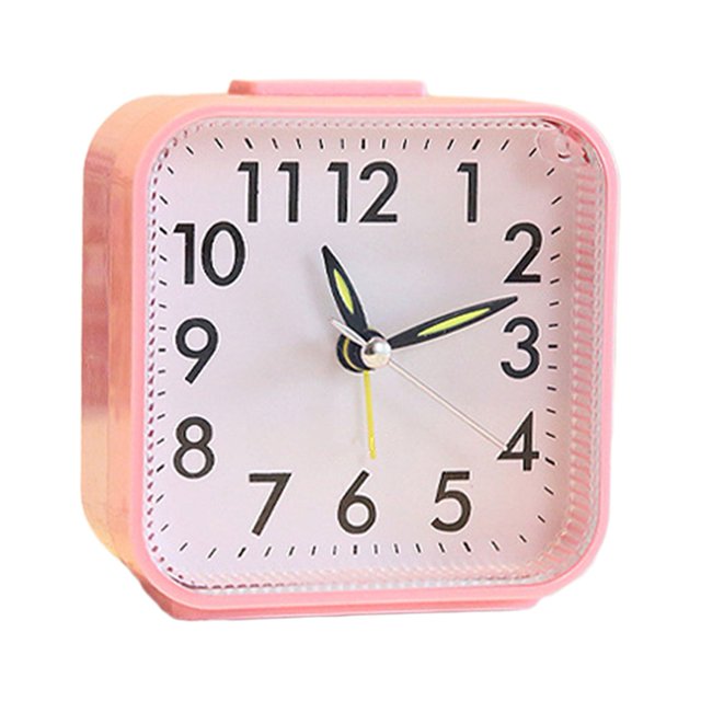 Jangslng Non Ticking Alarm Clock Battery Powered Silent Bedside Clock Night Light Easy to Read