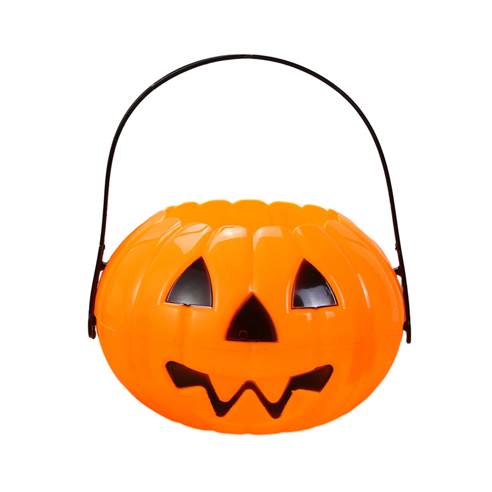 Jangslng Scary Halloween Candy Bucket Detachable Pumpkin Kettle Box for