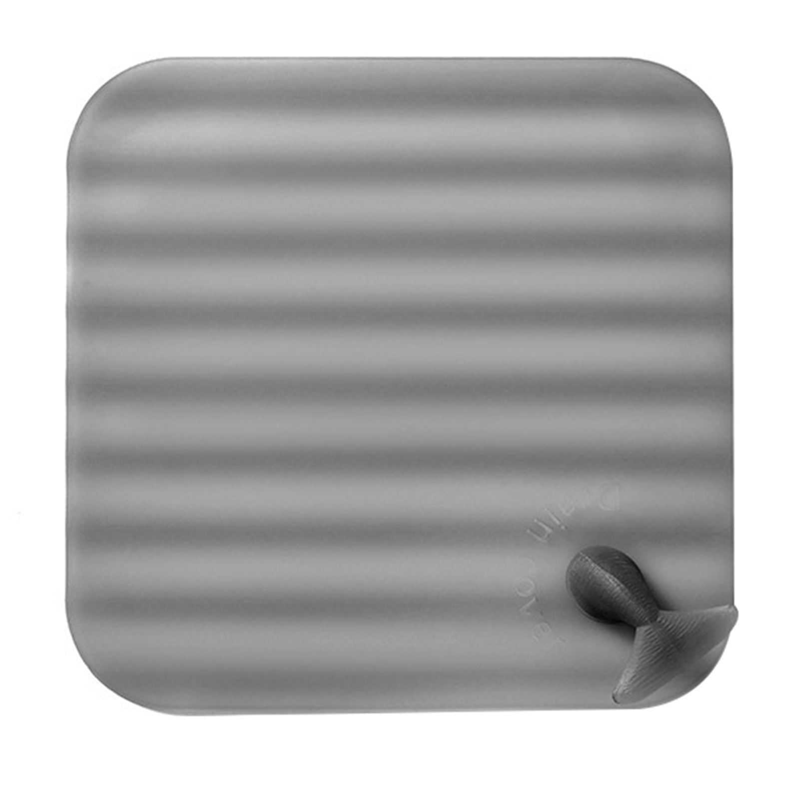 Jangslng Shower Drain Cover with Whale Tail Handle Soft Rubber Floor