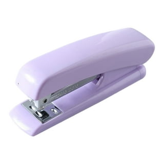 Coopay RNAB07G343B41 coopay clear acrylic stapler purple desktop stapler  with 2000 pieces silvery staples for office desk accessory(purple)