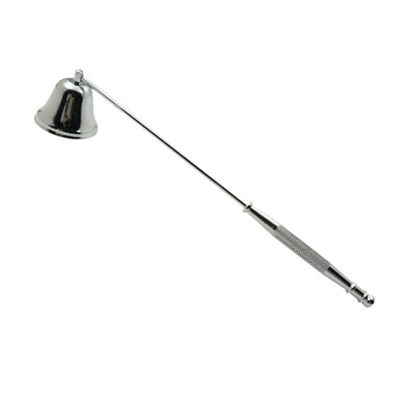 JANGSLNG Vintage Metal Bell Shape Candle Snuffer Long Handle Banquet Wick Extinguisher