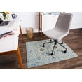 thumbnail image 1 of 40" x 54" Tabriz Blue & Beige 1/4" Rug’d Chair Mat™, 1 of 8