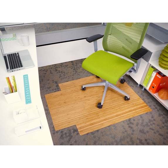 Jani Eco Bamboo Standard Natural Chair Mat (36' x 48')