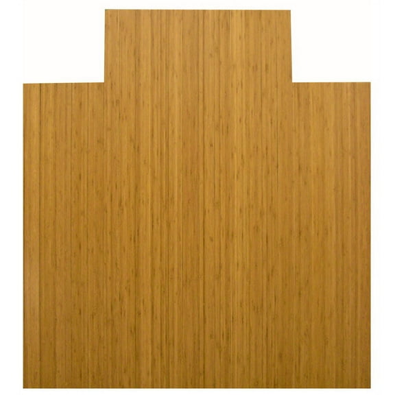 Jani Eco Bamboo Standard Natural Chair Mat with lip (44 x 52)