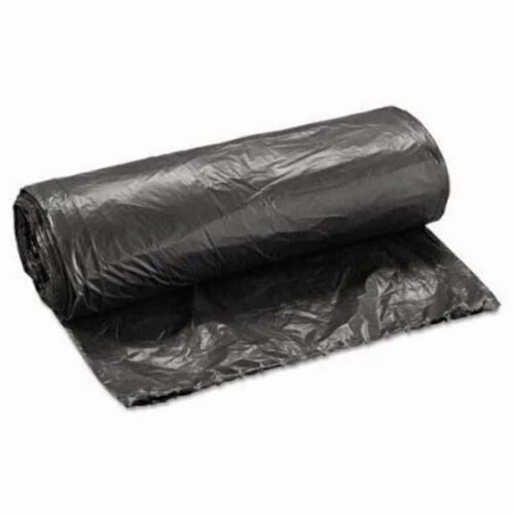 JaniSource Can Liners, 16 Gallon, 24" x 32" 1 Mil, Black, Case of 500