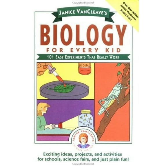 Pre-Owned Janice VanCleave's Biology For Every Kid: 101 Easy Experiments That Really Work (Science for Every Kid Series) (Hardcover) 0471510483 9780471510482